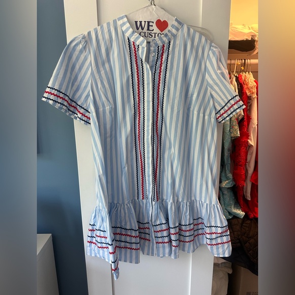 Draper James Dresses & Skirts - Draper James Blue and White Striped Dress